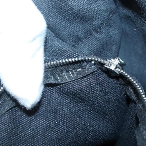 HERMES Fourre Tout PM Hand Bag Canvas Black Gray Auth 136542 - Picture 14 of 16